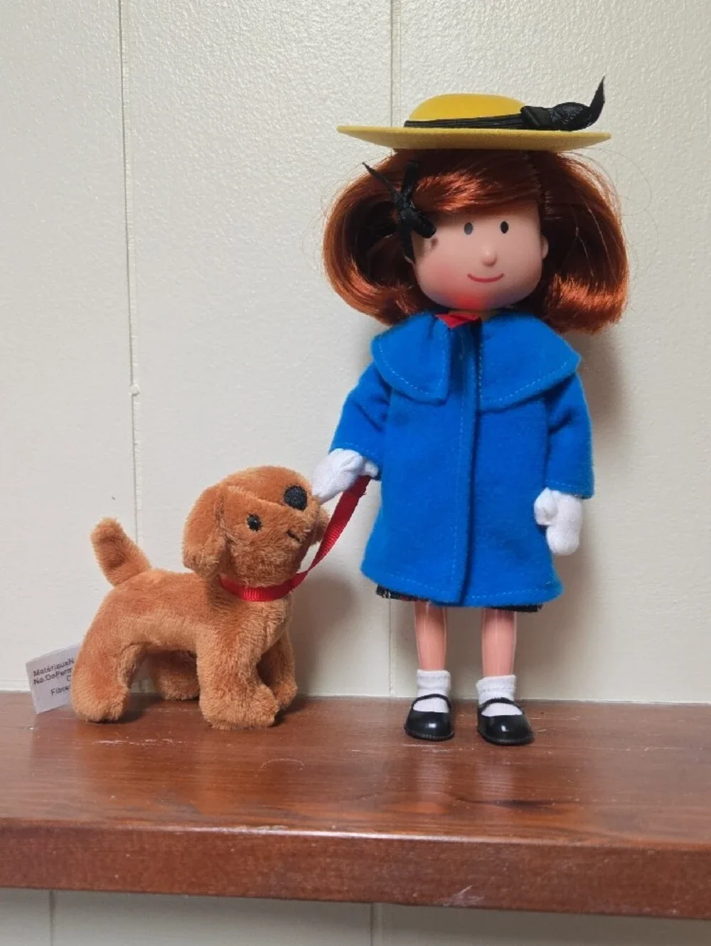 Madeleine Blue Coat Doll with Yellow Hat and Plush Dog - Kids Toy